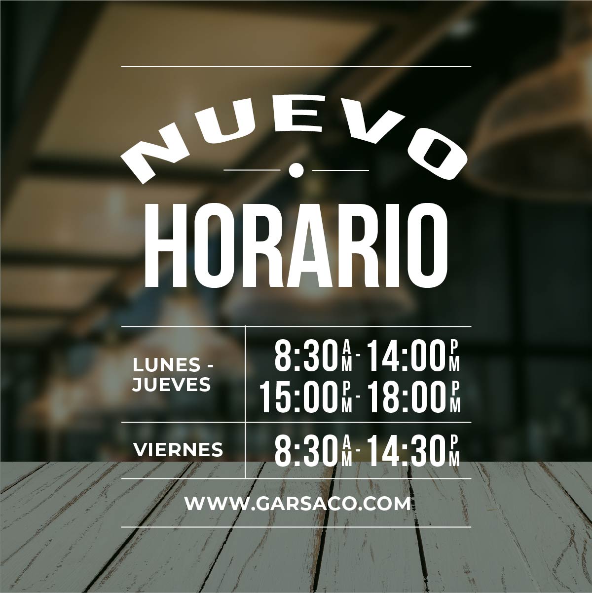 horario intensivo