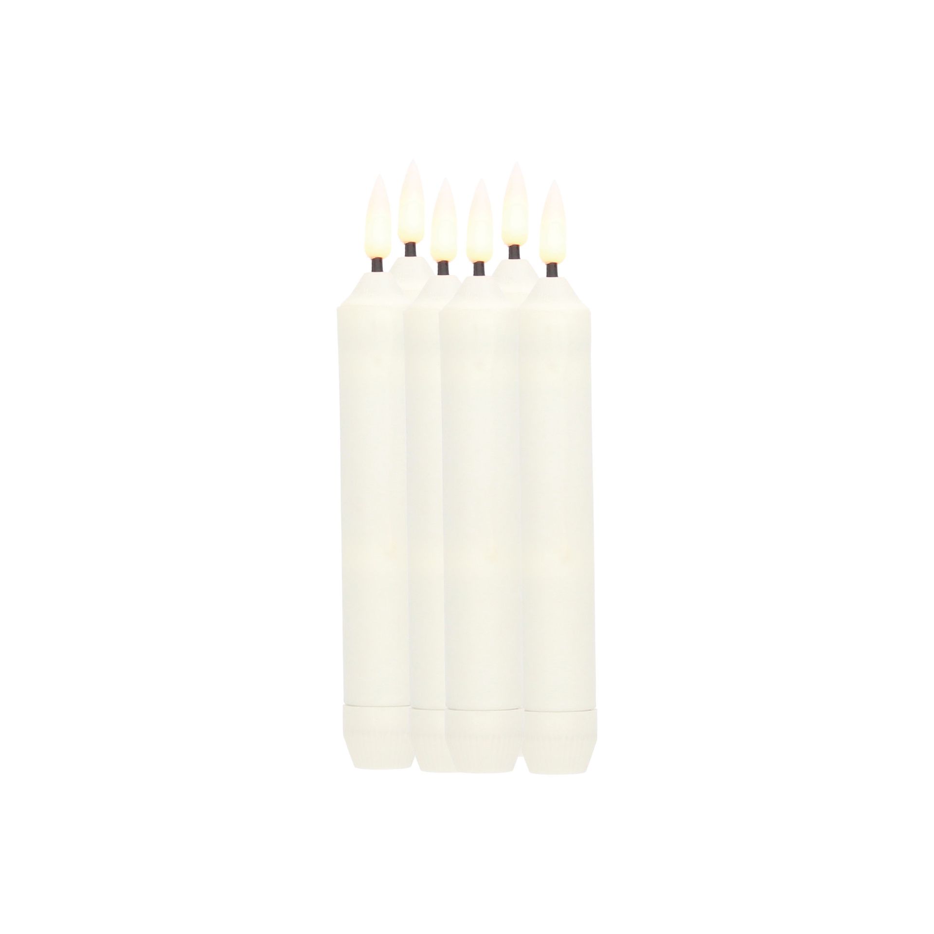 Pack 6 velas decorativas LED candelabro 160mm Pack velas decorativas LED