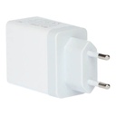 Cargador 230V a 4 USB: 1xQC3.0 + 3x2.4A