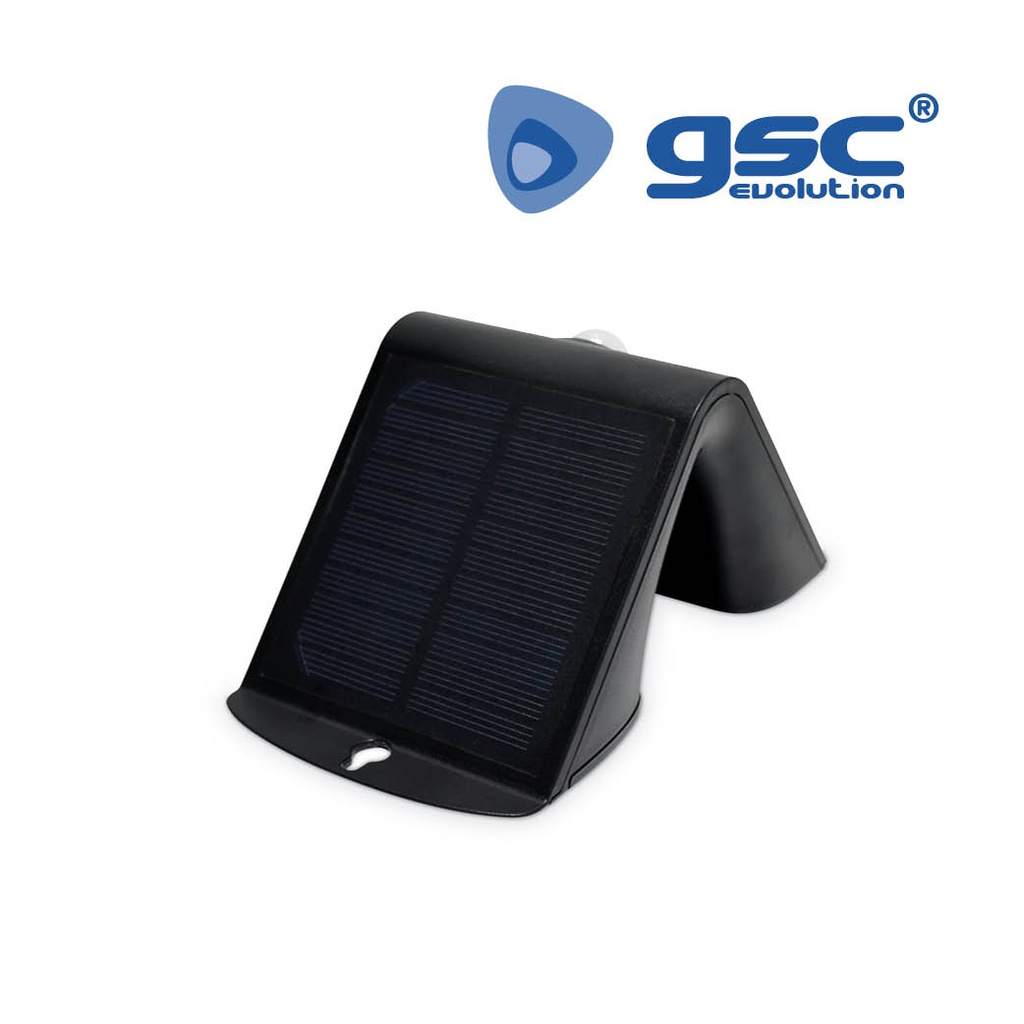 Aplique solar con sensor 3,2W 6000K Negro