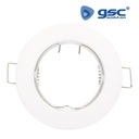 Aro fijo Fana redondo empotrable Ø77mm Blanco mate