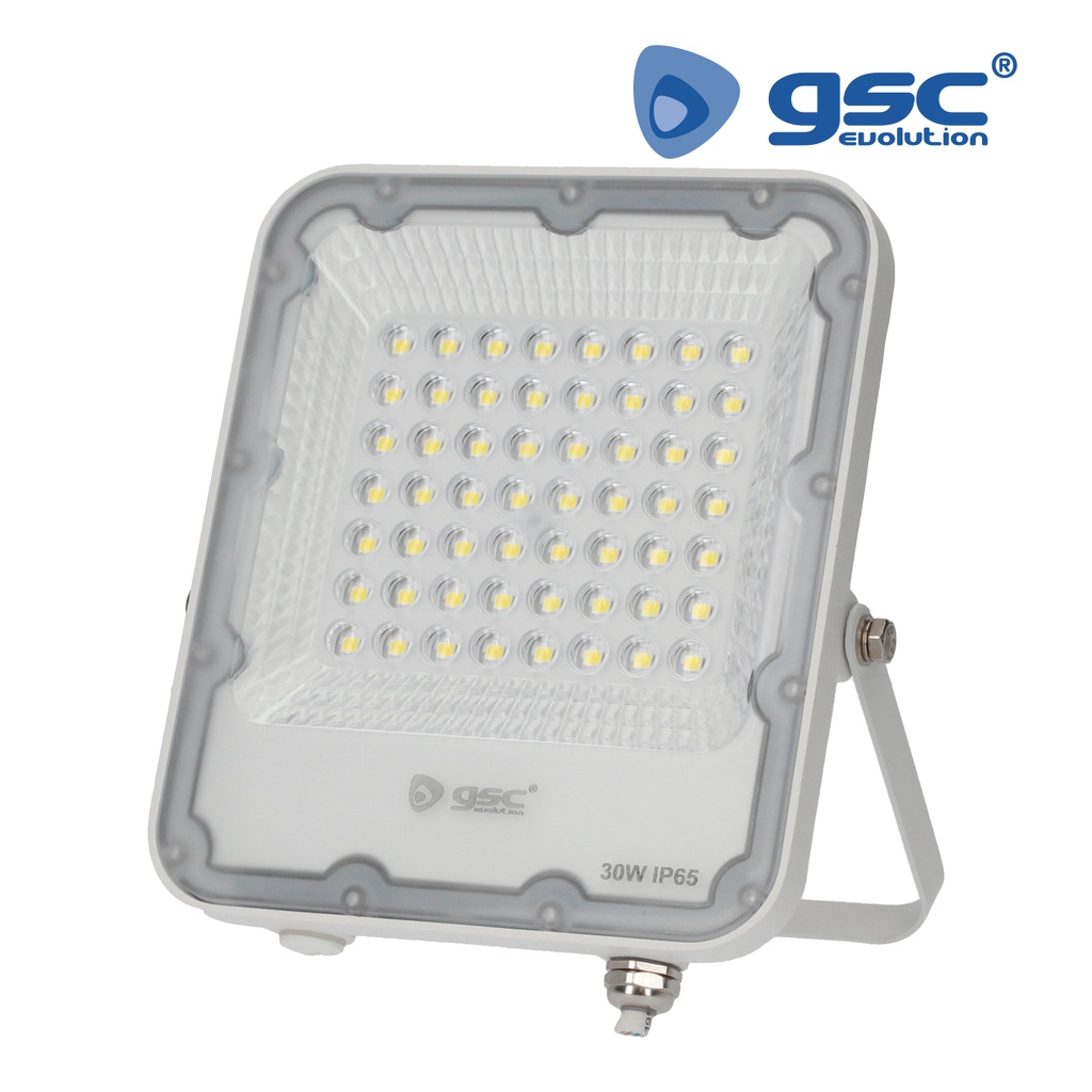 Proyector aluminio 30W 6500K IP65 Blanco