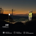 Proyector LED Sampaya con batería 30W 6500K luz emergencia salida USB