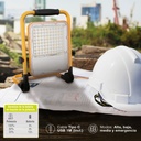 Proyector LED Sampaya con batería 30W 6500K luz emergencia salida USB