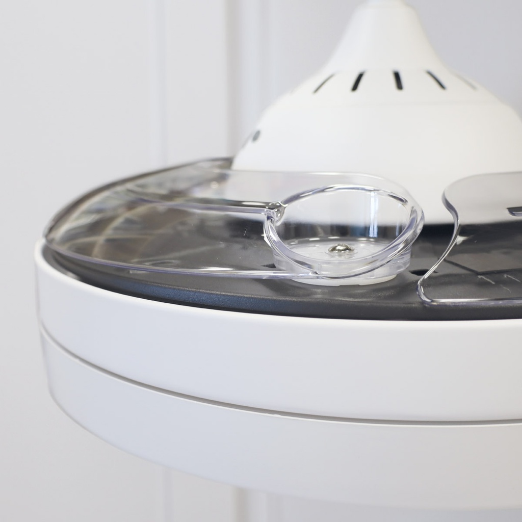Ventilador techo Lugela con luz CCT regulable y mando Ø107 3 aspas retráctiles DC Blanco