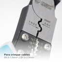 Alicate de corte diagonal 200mm con pelacables y crimpadora