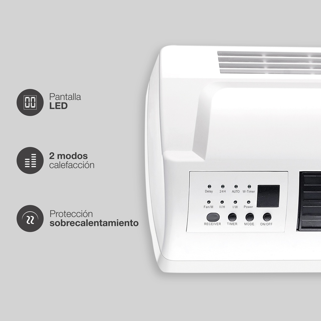Calefactor split de pared Nanga Máx. 2000W