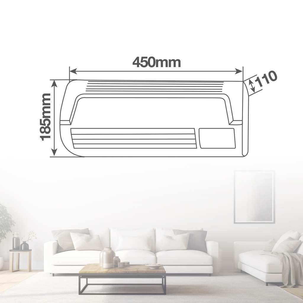 Calefactor split de pared Nanga Máx. 2000W