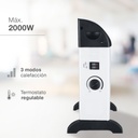 Calefactor eléctrico convector estándar Susuk Máx. 2000W