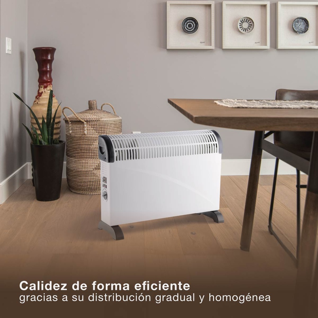 Calefactor eléctrico convector turbo Susuk Máx. 2000W