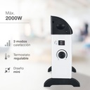 Mini calefactor convector estándar Susuk Máx. 2000W