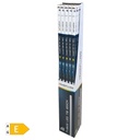 Tubo LED T8 cristal 120cm 18W 6500K - 25u caja exp