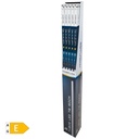 Tubo LED T8 cristal 150cm 22W 6500K - 25u caja exp