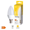 Bombilla LED vela 8W E14 4200K - Libertina