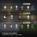 Aplique solar LED Egoda con sensor de movimiento y crepuscular 3W 3000 - 4000 - 6500K Negro