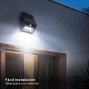 Aplique solar LED Egoda con sensor de movimiento y crepuscular 3W 3000 - 4000 - 6500K Negro