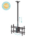 Soporte techo giratorio con doble pantalla para TV 43" - 86"
