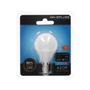 Bombilla LED esférica 7W E14 6000K - 12u caja exp