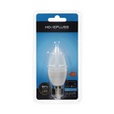 Bombilla LED vela 7W E14 6000K - 12u caja exp