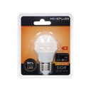 Bombilla LED esférica 6W E27 3000K - 12u caja exp