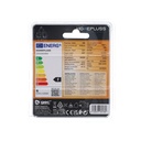 Bombilla LED esférica 6W E27 3000K - 12u caja exp