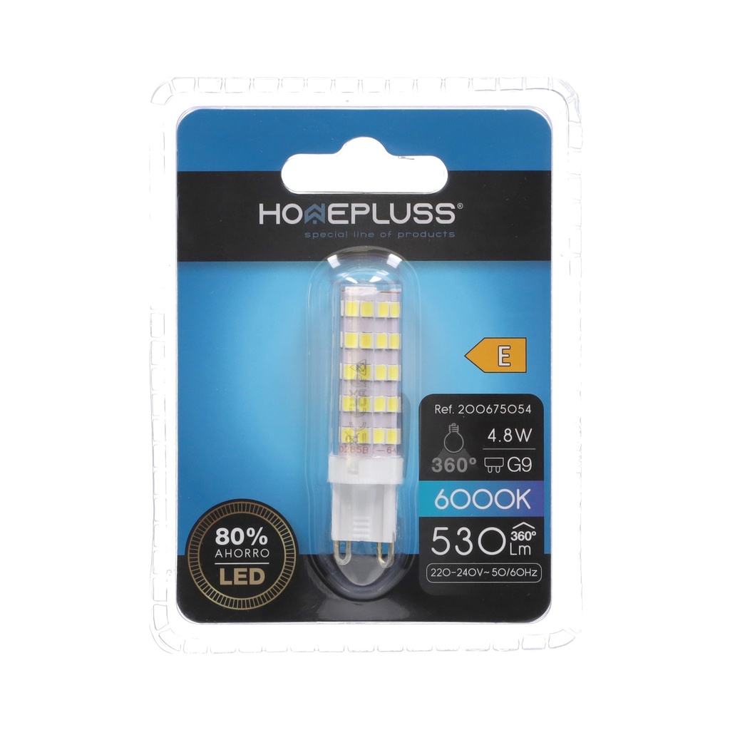 Bombilla LED 4.8W G9 6000K - 6u retráctil