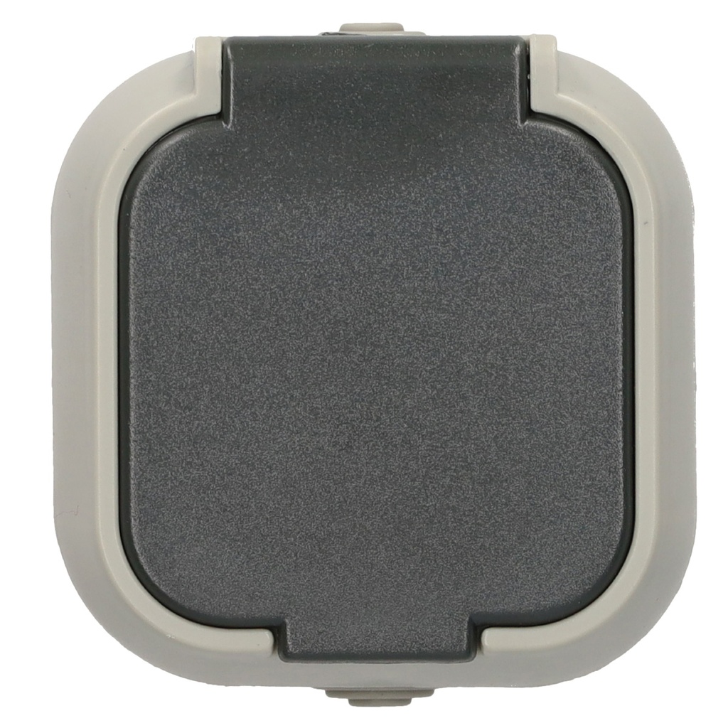 Base sucko de superficie IP54 Negro - 6u caja exp