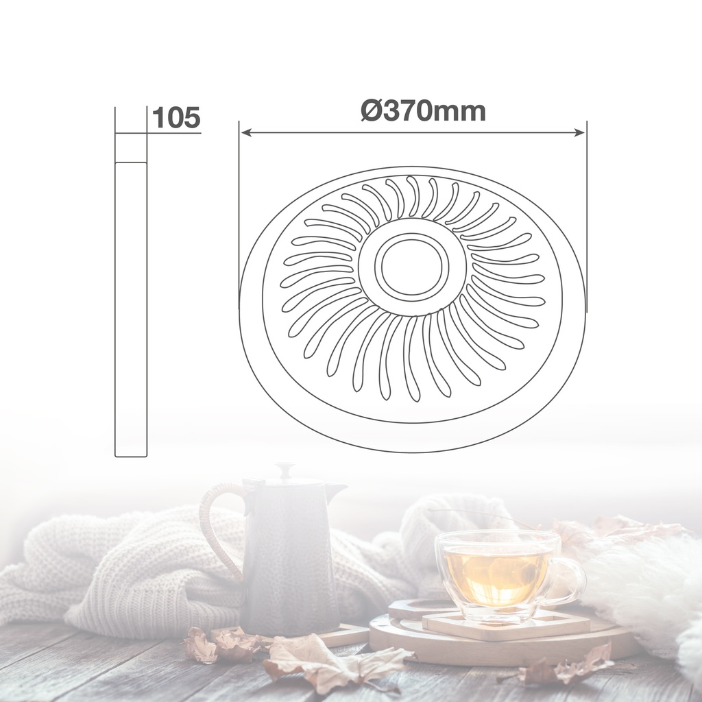 Brasero eléctrico Assis Máx. 900W
