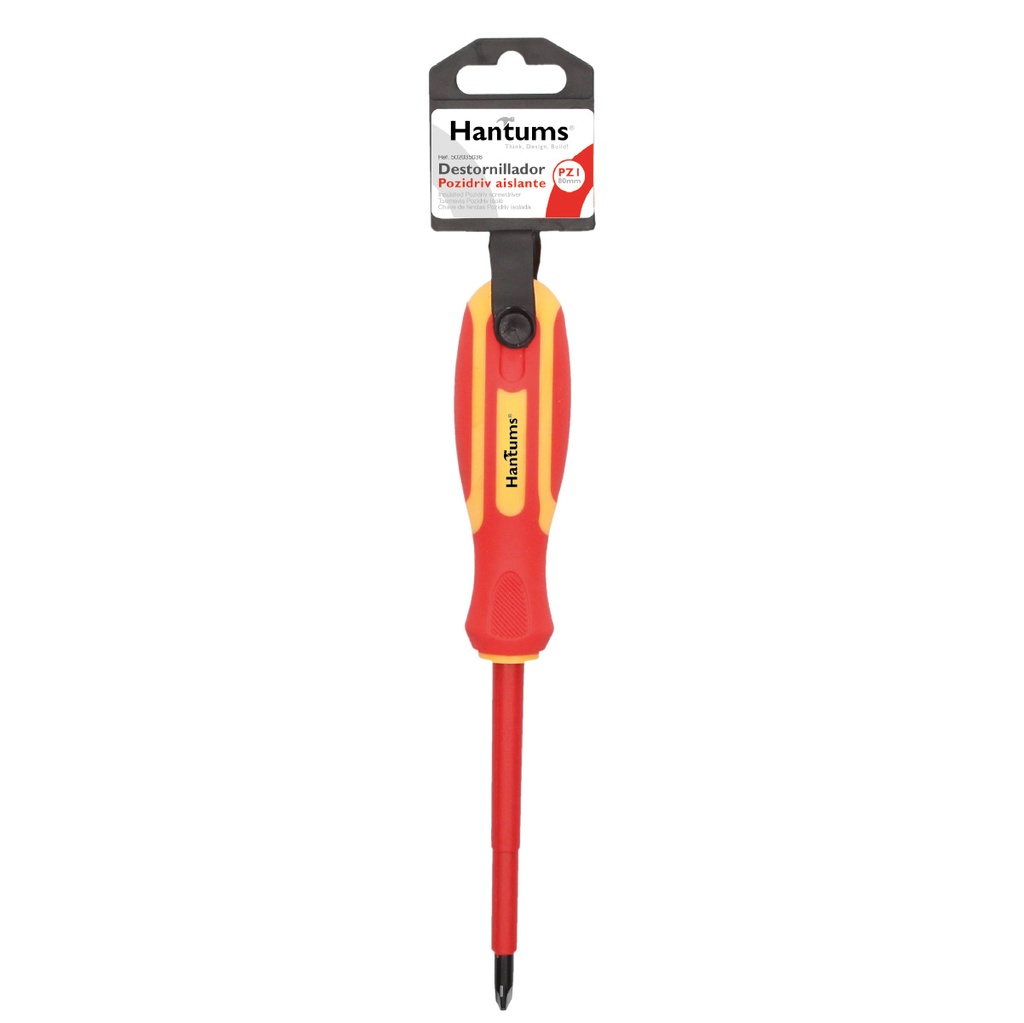 Destornillador Pozidriv aislado PZ1x80mm