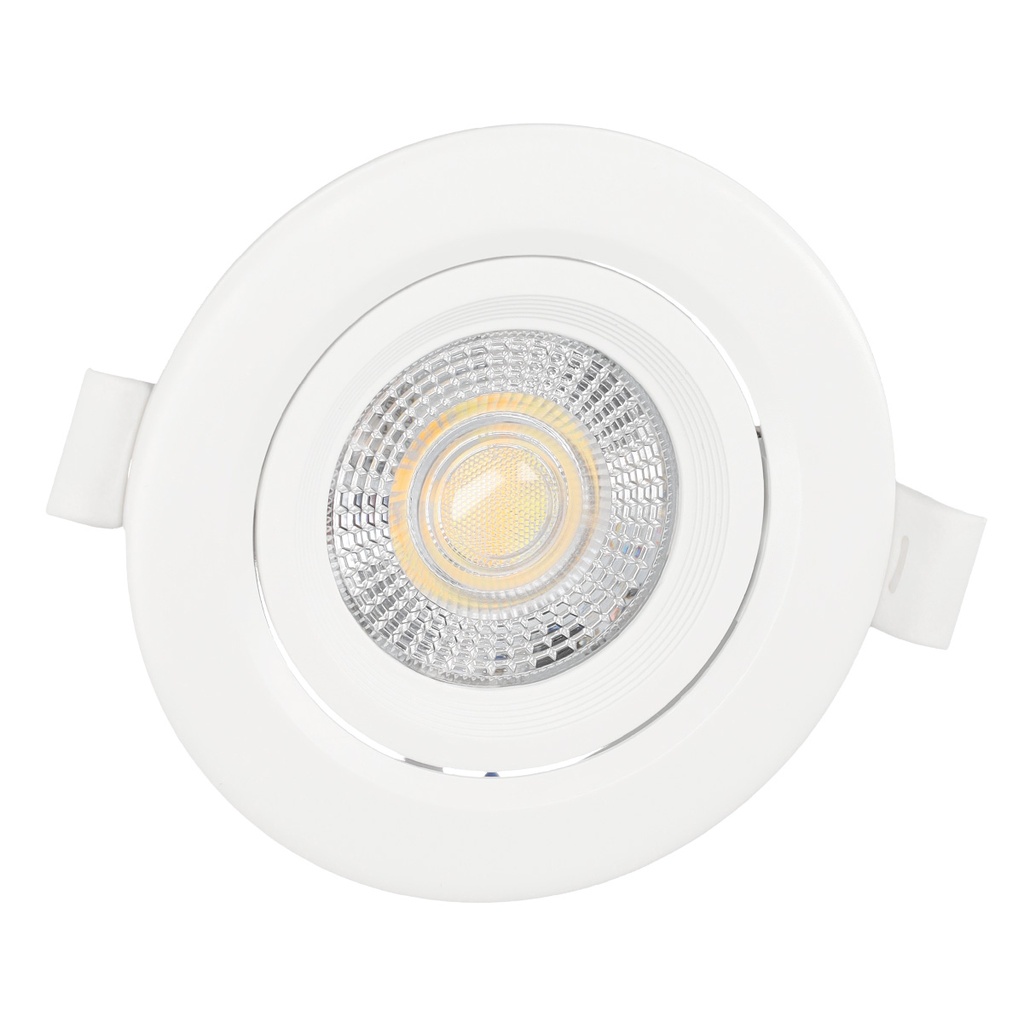 Aro basculante redondo empotrable LED Ovan 7W 3000-4000-6500K Blanco - Retráctil 10u