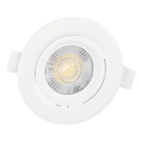 Aro basculante redondo empotrable LED Ovan 7W 3000-4000-6500K Blanco - Retráctil 10u