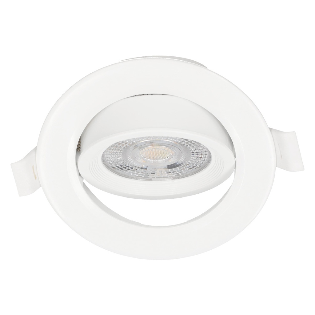 Aro basculante redondo empotrable LED Ovan 7W 3000-4000-6500K Blanco - Retráctil 10u