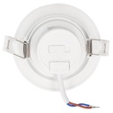 Aro basculante redondo empotrable LED Ovan 7W 3000-4000-6500K Blanco - Retráctil 10u