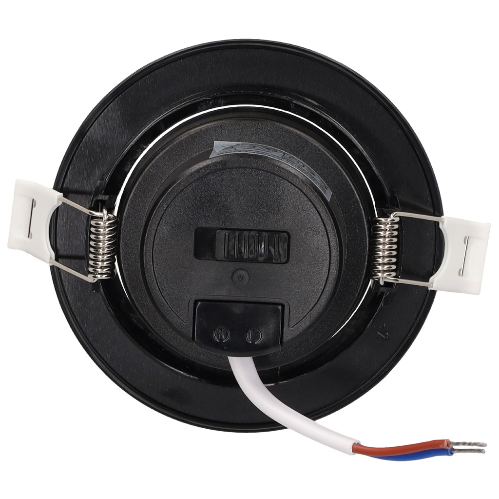 Aro basculante redondo empotrable LED Ovan 7W 3000-4000-6500K Negro - Retráctil 10u