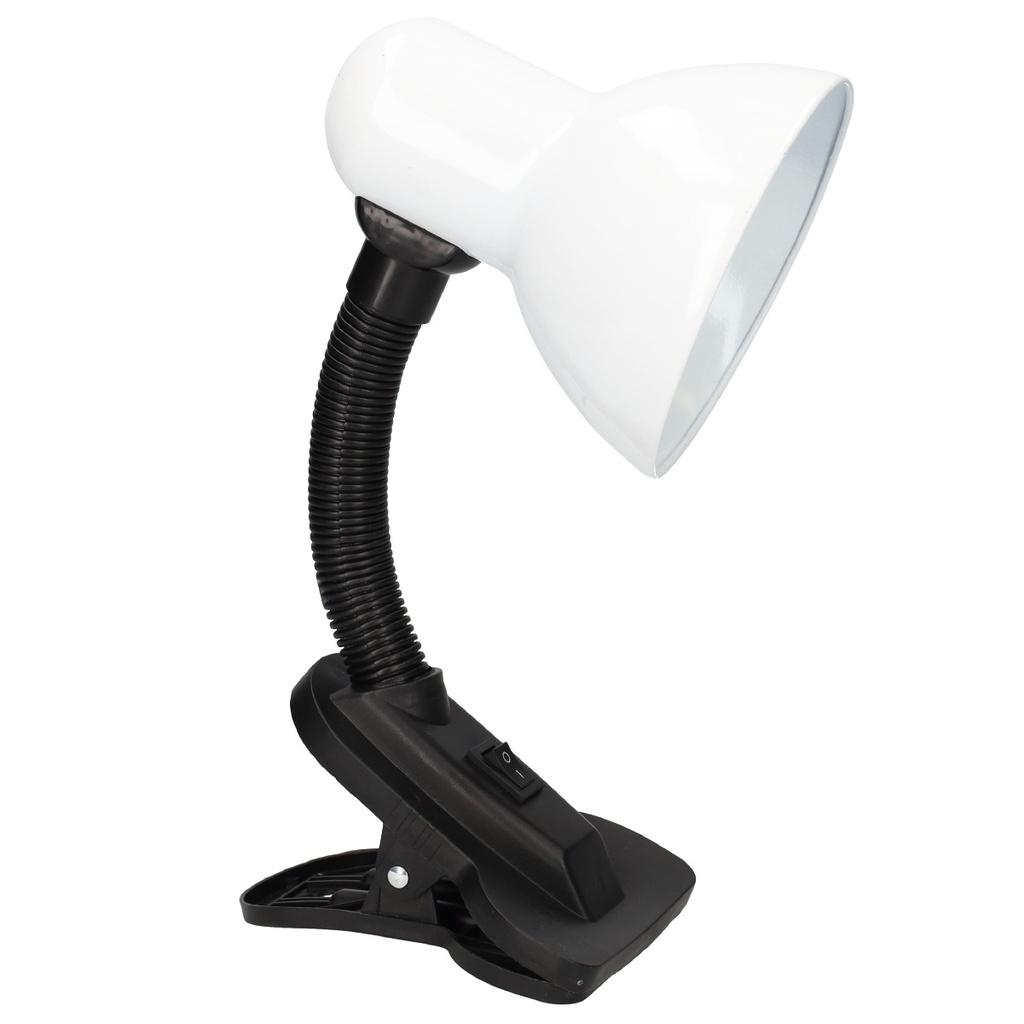 Flexo de escritorio con pinza Bunto E27 Blanco