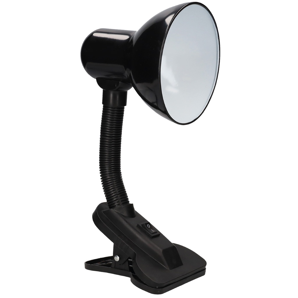 Flexo de escritorio con pinza Bunto E27 Negro