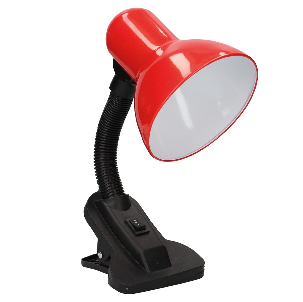 Flexo de escritorio con pinza Bunto E27 Rojo
