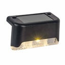 Pack 4 apliques solares LED Berevo con sensor crepuscular para escaleras / barandillas Luz cálida