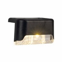 Pack 4 apliques solares LED Berevo con sensor crepuscular para escaleras / barandillas Luz cálida