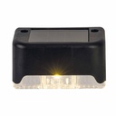 Pack 4 apliques solares LED Berevo con sensor crepuscular para escaleras / barandillas Luz cálida