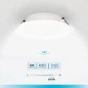 Downlight empotrable LED redondo Belabo 6W 6500K Blanco