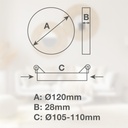 Downlight empotrable LED redondo Belabo 6W 6500K Blanco