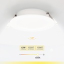 Downlight empotrable LED redondo Belabo 12W 4000K Blanco