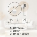 Downlight empotrable LED redondo Belabo 12W 4000K Blanco