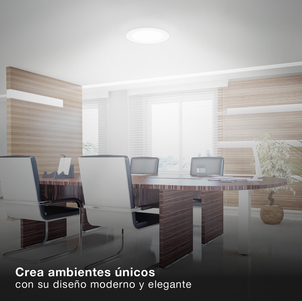 Downlight empotrable LED redondo Belabo 12W 6500K Blanco