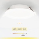 Downlight empotrable LED redondo Belabo 18W 4000K Blanco