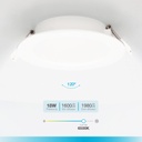 Downlight empotrable LED redondo Belabo 18W 6500K Blanco