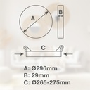 Downlight empotrable LED redondo Belabo 24W 4000K Blanco