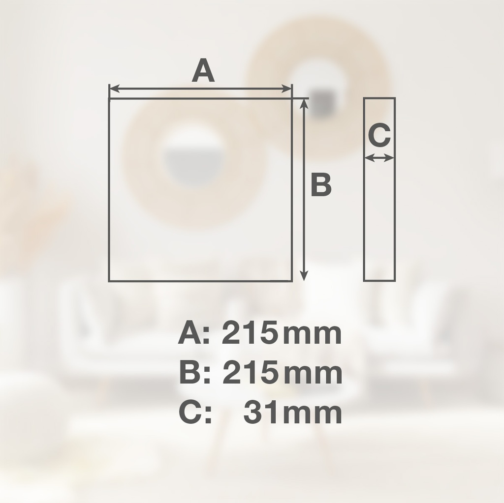 Downlight superficie LED cuadrado Dousala 18W 4000K Blanco