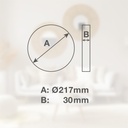 Downlight superficie LED redondo Karawa 18W 4000K Blanco